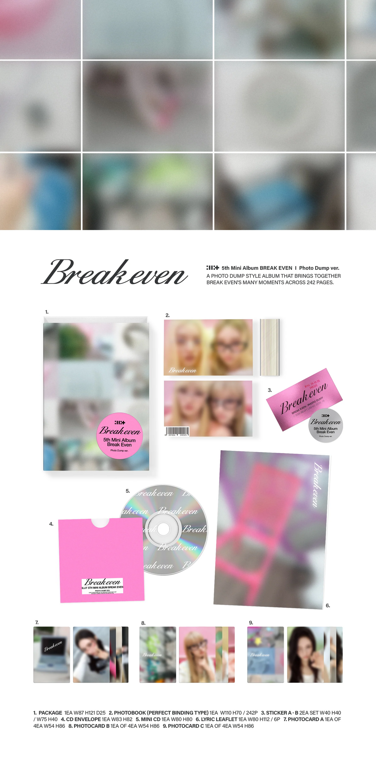 ILLIT – 5th Mini Album [BREAK EVEN] (Photo Dump ver.)