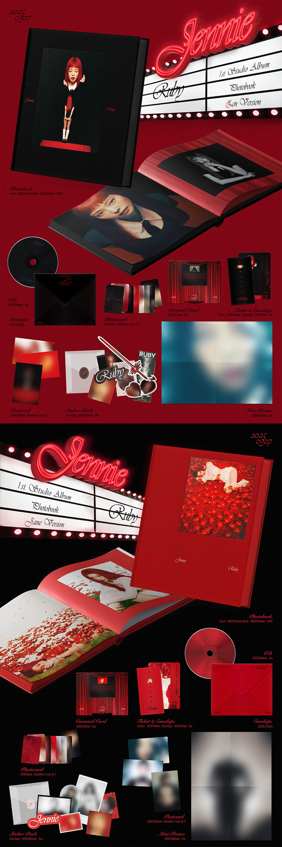 JENNIE – The 1st Studio Album [Ruby] (Photobook)