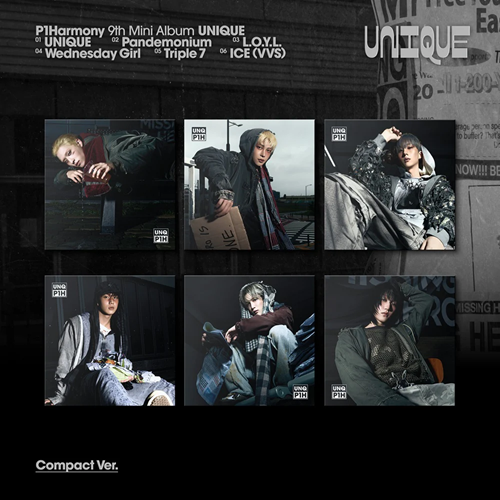 P1Harmony – 9th Mini Album [UNIQUE] (Compact Ver.)